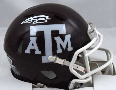 Johnny Manziel Autographed Texas A&M Speed Mini Helmet - Beckett W Hologram