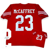 Christian McCaffrey Autographed SIGNED Jersey - Red - Beckett Authentic