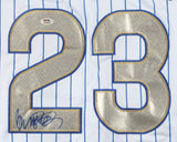 Ryne Sandberg Signed Chicago Cubs Majestic Jersey (PSA) HOF / 2nd Baseman