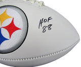 Jack Ham Pittsburgh Steelers HOF 88 Autographed/Signed Logo Football JSA 130899