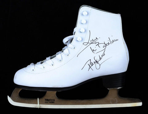 Tai Babilonia & Randy Gardner Signed Ice Skate Inscribed "Love" (JSA COA)