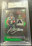 Kenneth Walker Rookie Auto Beckett Authentic Origins Rookie Patches Green 4/5