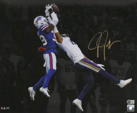 Justin Jefferson Autographed Vikings 16x20 Spotlight Photo-Beckett W Holo *Gold