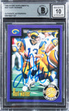 Rams Kurt Warner Signed 1999 Score Supplemental #S57 Card Auto 10! BAS Slabbed