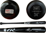 Todd Helton Autographed/Signed Colorado Rockies Black Baseball Bat TRI 47418