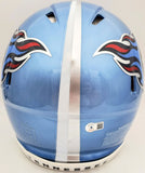 RYAN TANNEHILL AUTO TITANS FLASH BLUE FULL SIZE AUTHENTIC HELMET BECKETT 197141