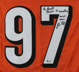 John Thornton Signed Bengals Jersey Inscribed Thanks 4 Everything & See Ya Soon