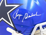 ROGER STAUBACH AUTOGRAPHED COWBOYS FLASH FULL SIZE AUTHENTIC HELMET BECKETT