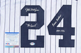 John Montefusco Signed New York Yankees Jersey (PSA COA) Twice Inscribed / Look