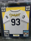 "The Sandlot" Signed by 6 Cast Members 35" x 43" Framed Jersey 1993 Hit Film JSA