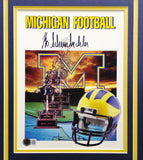 Bo Schembechler Autographed Framed 8x10 Photo Michigan Beckett QR #BM04044