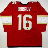 Facsimile Autographed Aleksander Barkov Florida Red Reprint Auto Jersey Men's XL