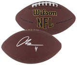 Raiders Aidan O'Connell Signed Wilson Super Grip Football W/ Case BAS Witnessed