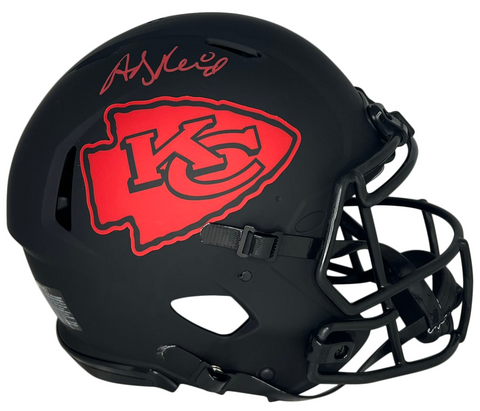 ANDY REID SIGNED KANSAS CITY CHIEFS ECLIPSE AUTHENTIC SPEED HELMET BECKETT