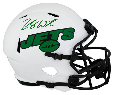 Zach Wilson Signed Jets LUNAR Riddell Full Size Replica Helmet -(Fanatics COA)