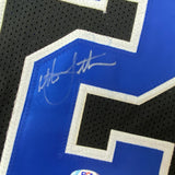 Autographed/Signed CHRISTIAN LAETTNER Duke The Shot Black Jersey PSA/DNA COA