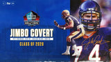 Jim Covert Signed Chicago Bears Jersey Inscribed "HOF 20" (Beckett) 1985 SB XX