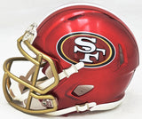 BRYANT YOUNG AUTOGRAPHED 49ERS FLASH RED SPEED MINI HELMET HOF 22 BECKETT 215664