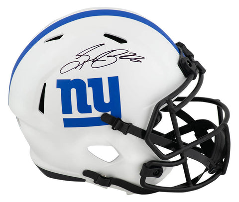 Saquon Barkley Signed Giants LUNAR Riddell F/S Replica Helmet - (Fanatics COA)