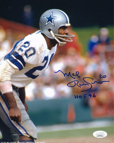 Mel Renfro HOF Signed/Inscribed 8x10 Photo Dallas Cowboys JSA 191804