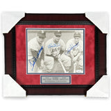 Ted Williams, Bobby Doerr & Dom DiMaggio Signed Auto Photo Framed to 14x17 JSA