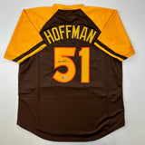 Autographed/Signed Trevor Hoffman San Diego Retro Brown Jersey Beckett BAS COA