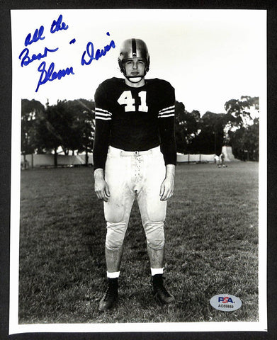 Glenn Davis Signed/Inscribed 8x10 Photo Army Heisman PSA 195021
