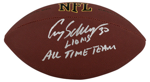 Cory Schlesinger Signed Wilson Super Grip Full Size NFL Football w/INS -(SS COA)