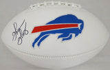 THURMAN THOMAS AUTOGRAPHED BUFFALO BILLS WHITE LOGO FOOTBALL BECKETT BAS 178098