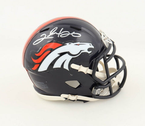 Clinton Portis Signed Denver Broncos Mini-Helmet (JSA COA) 2xPro Bowl R.B.