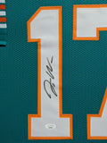 FRAMED MIAMI DOLPHINS JAYLEN WADDLE AUTOGRAPHED SIGNED JERSEY JSA COA