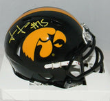 JOSH JACKSON AUTOGRAPHED SIGNED IOWA HAWKEYES SPEED MINI HELMET JSA