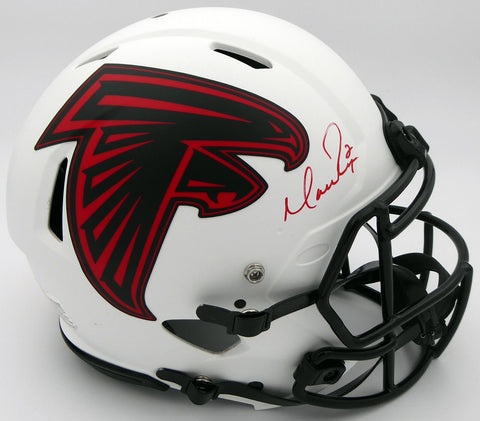 MATT RYAN AUTO FALCONS LUNAR ECLIPSE WHITE FULL SIZE SPEED HELMET BECKETT 194405