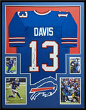 FRAMED BUFFALO BILLS GABE DAVIS AUTOGRAPHED SIGNED JERSEY BECKETT HOLO