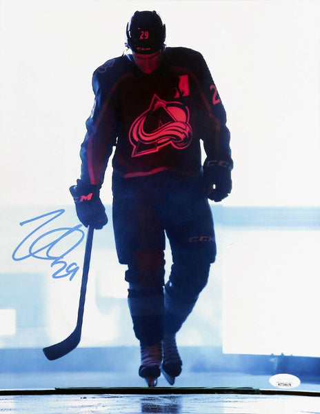 Nate MacKinnon Autographed/Signed Colorado Avalanche 11x14 Photo JSA 43472