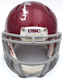 Caleb Williams Autographed USC Speed Mini Helmet (Smudged) Fanatics GD53524558