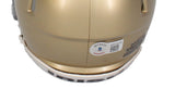 Kyren Williams Autographed (Green Ink) Notre Dame Mini Speed Helmet Beckett