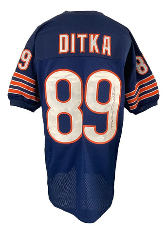 Mike Ditka Chicago Signed Navy Blue Football Jersey JSA