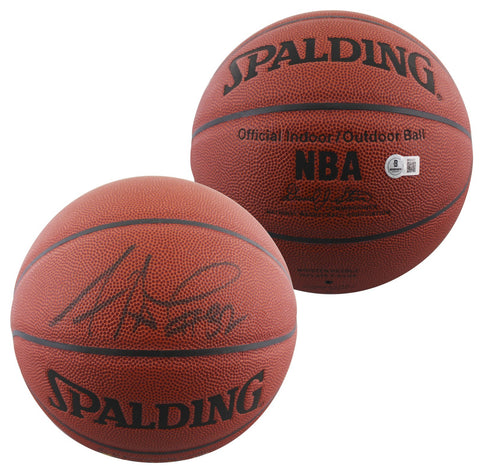 Suns Amare Stoudemire Authentic Signed Spalding Indoor/O Basketball BAS #BR84331