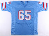 Elvin Bethea Signed Houston Oilers Jersey Ins. "HOF 83" (JSA COA) 8xPro Bowl DE