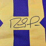 Framed Autographed/Signed Randy Moss 35x39 Minnesota Color Rush Jersey BAS COA