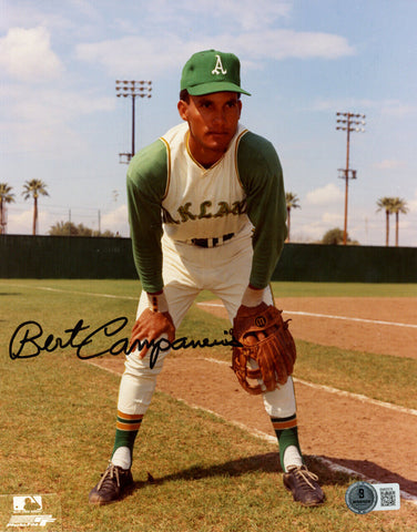 Bert Campaneris Autographed Oakland Athletics 8x10 Photo BAS 45132