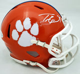 Travis Etienne Autographed Clemson Speed Mini Helmet (Smudged) Beckett #WH79006