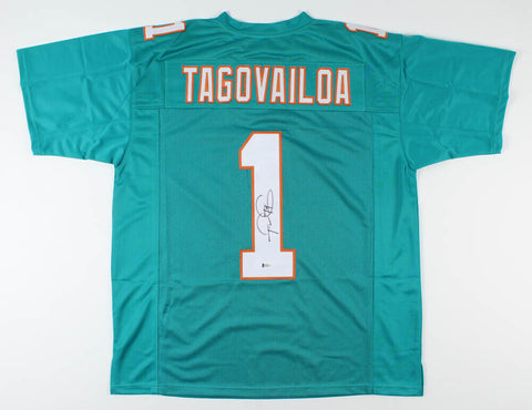 Tua Tagovailoa Signed Miami Dolphins Jersey (Beckett COA) #5 Overall Pk 2020 Dft