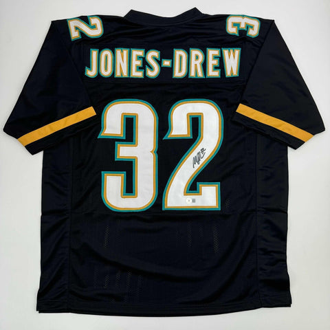 Autographed/Signed Maurice Jones-Drew Jacksonville Black Football Jersey BAS COA