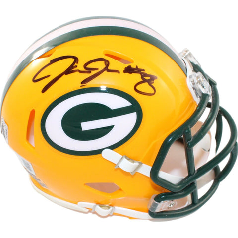 Josh Jacobs Autographed Green Bay Packers Mini Helmet Beckett 44557