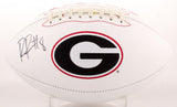 Riley Ridley Signed Georgia Bulldogs Logo Football (JSA COA) Chicago Bears W.R.