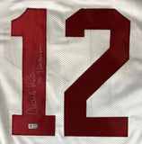 Charles White USC Signed White Football Jersey 79 Heisman Sports Integrity