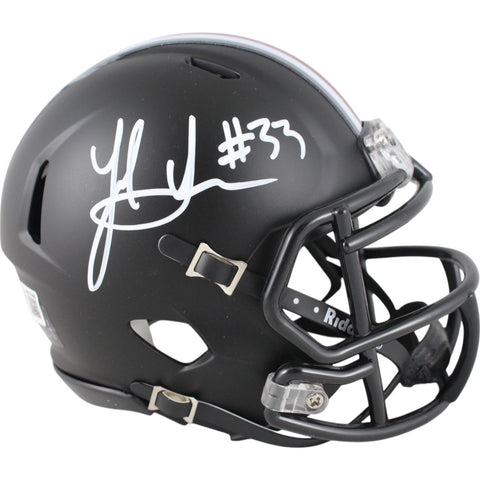 Jack Sawyer Autographed Ohio State Buckeyes Black Mini Helmet Beckett 49617