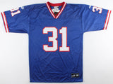 Jason Sehorn Signed New York Giants Puma NFL Jersey (JSA COA) Super Bowl champ